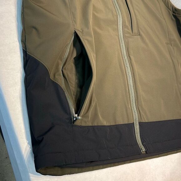 NEW Ariat Mens Pioneer Stretchshell Vest Sz Medium Dark Green Black Full Zip - Picture 13 of 13